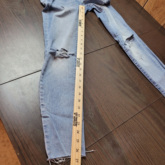 Wallflower Blue Skinny Jeans with Distressed Rips - Picture 6 of 9